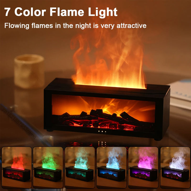 🌲Christmas Promotion-40% OFF🌲Mini flame fireplace aromatherapy machine