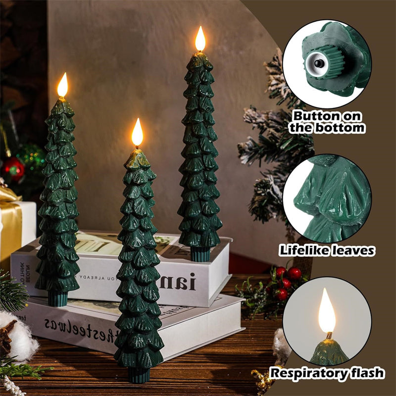 LED Christmas pine cone simulation candle light