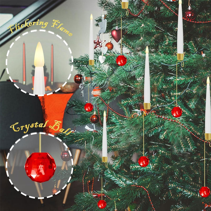 LED Candle Christmas Tree Ornaments