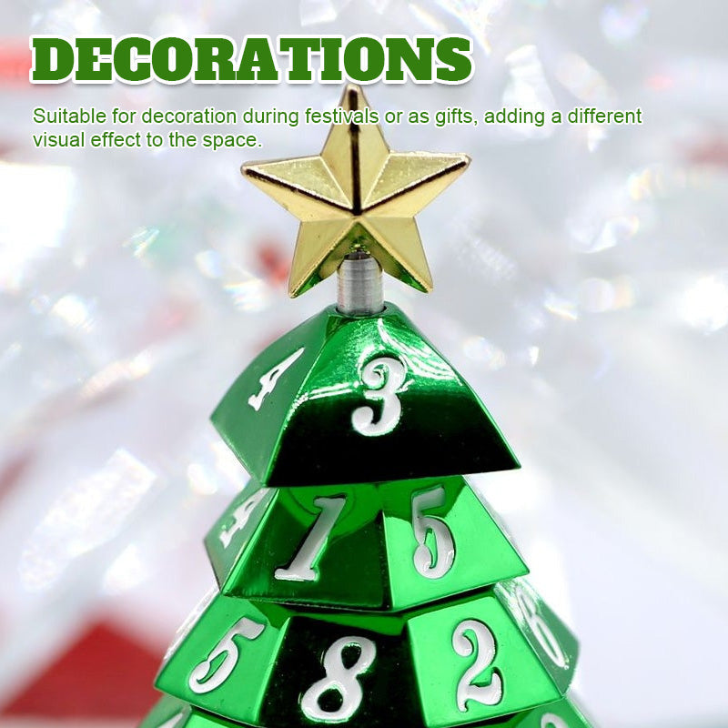 🎄Rotating digital Christmas tree decoration dice