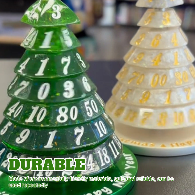 🎄Rotating digital Christmas tree decoration dice