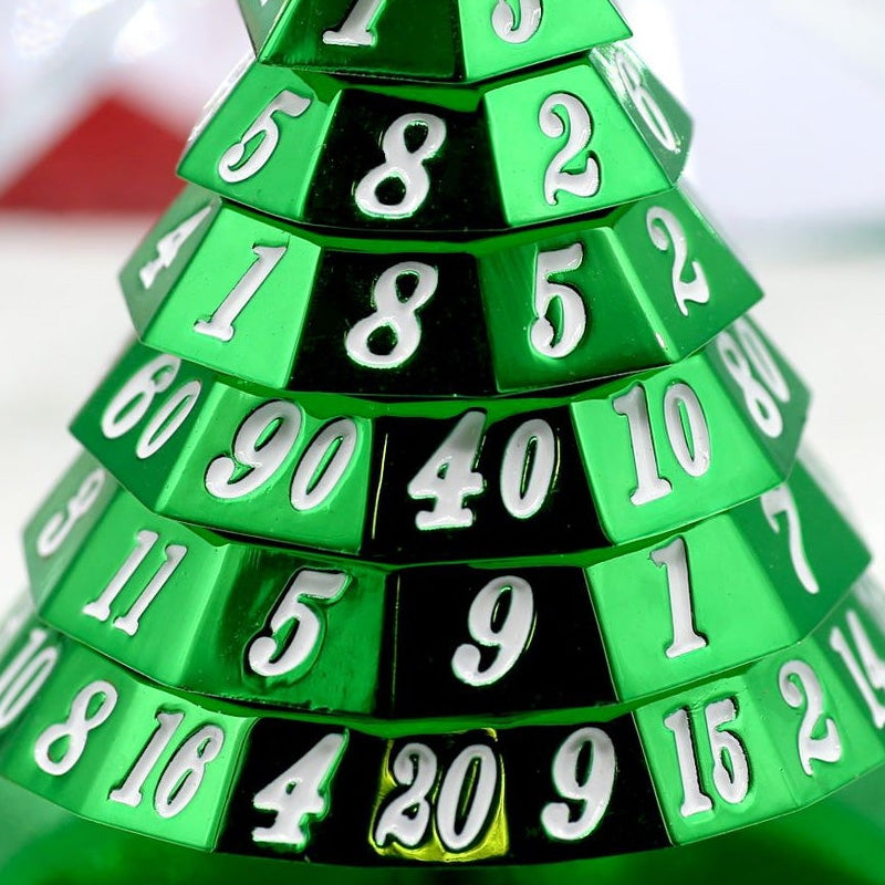 🎄Rotating digital Christmas tree decoration dice