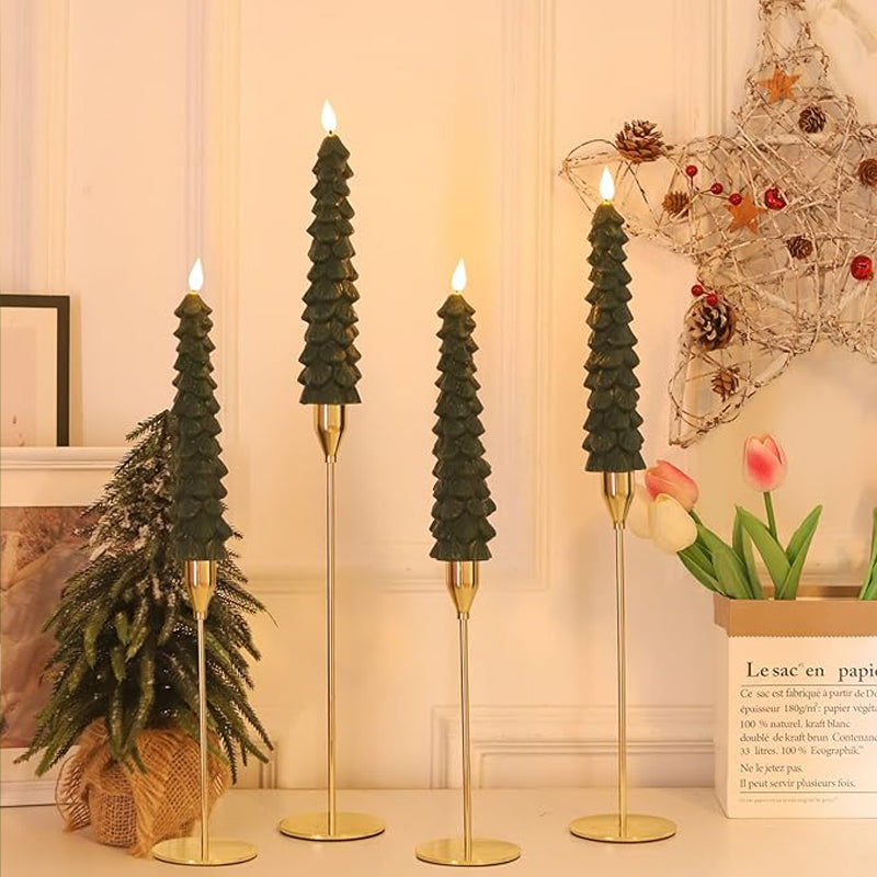 LED Christmas pine cone simulation candle light