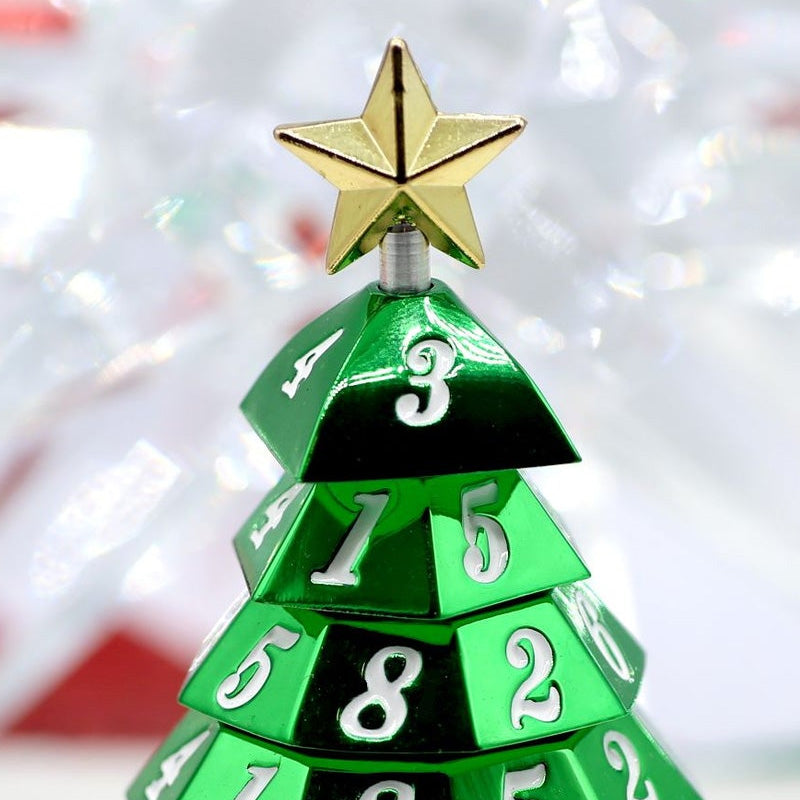 🎄Rotating digital Christmas tree decoration dice