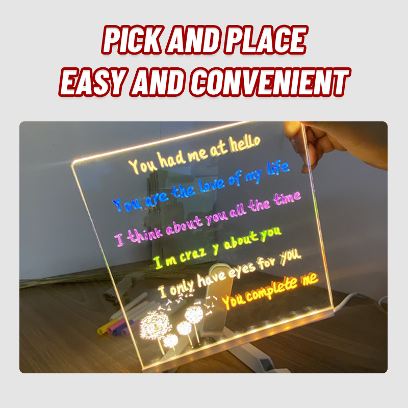 Erasable LED drawing board