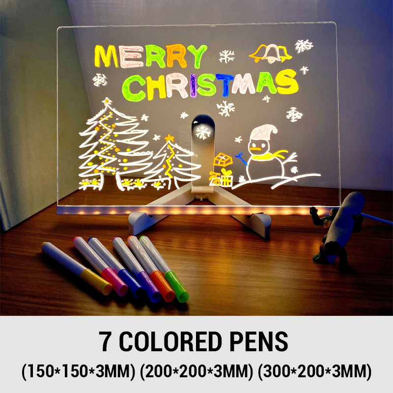 Erasable LED drawing board