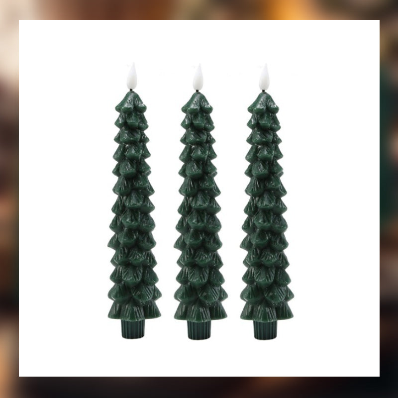 LED Christmas pine cone simulation candle light