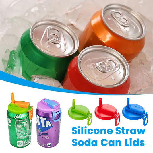 Leak-proof straw lid for beverage cans